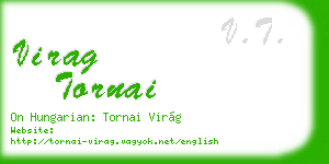 virag tornai business card