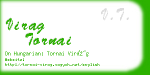 virag tornai business card